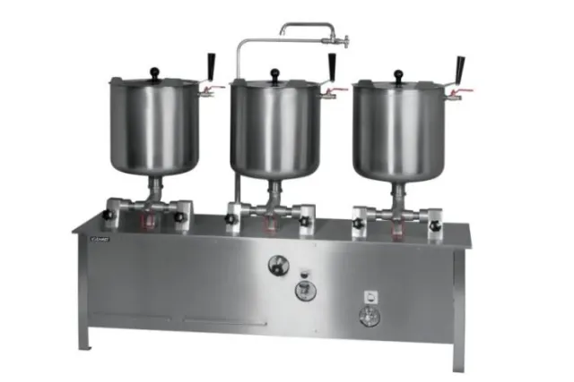 Zestaw kociołków przechylnych elektryczny (pojemność 3x30 l) ZE-6