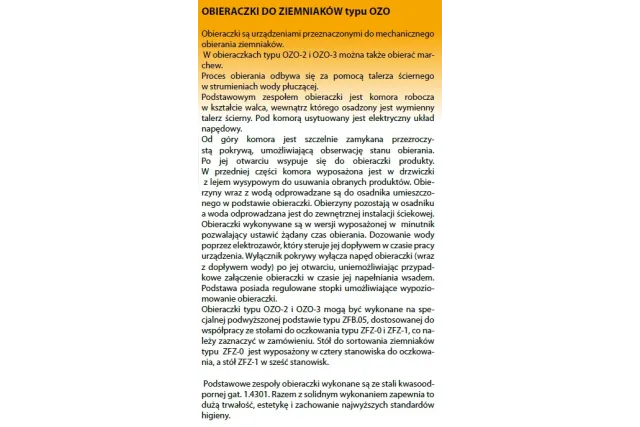 Obieraczka do ziemniaków z osadnikiem obierzyn (wsad 5-7 kg) OZO-1.1