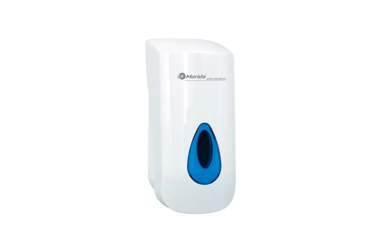 DOZOWNIK NA JEDNORAZOWE WKŁADY 880 ML MERIDA TOP WYKONANY Z TWORZYWA ABS, OKIENKO NIEBIESKIE DTN301