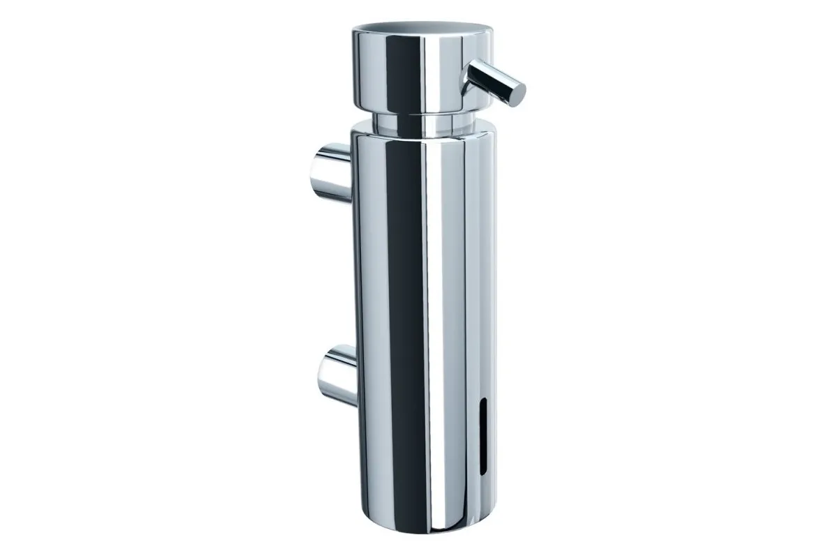 DOZOWNIK MYDŁA W PŁYNIE MOCOWANY DO ŚCIANY, POJ. 300 ML, MOSIĄDZ CHROMOWANY POLEROWANY D45C