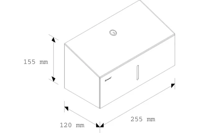 Pojemnik na ręczniki pojedyncze MERIDA STELLA MINI ASP201, wersja polerowana