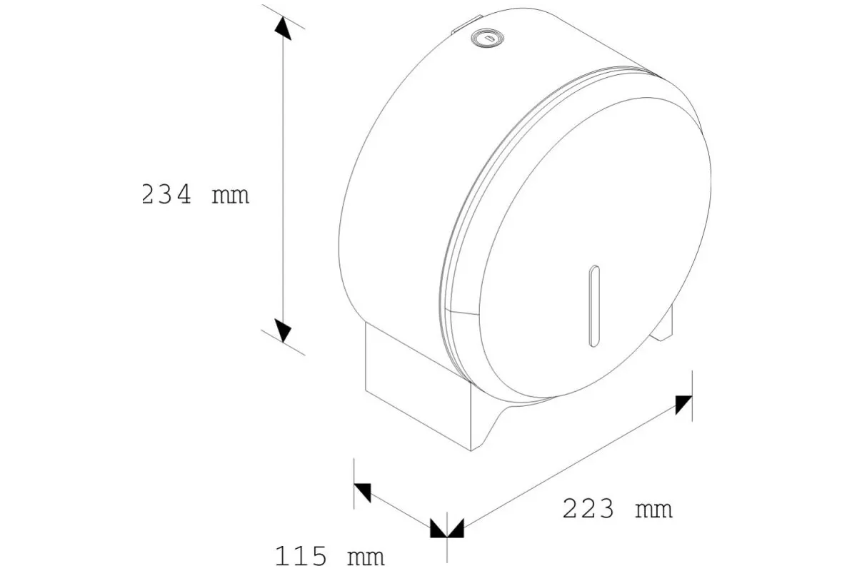 POJEMNIK NA PAPIER TOALETOWY MERIDA STELLA MINI, ŚR. PAPIERU DO 19 CM, STAL POLEROWANA BSP201