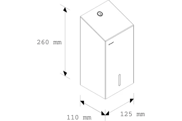 Pojemnik na papier toaletowy w listkach MERIDA STELLA wersja polerowana BSP401