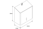 POJEMNIK NA PAPIER TOALETOWY MERIDA STELLA R10 ADVANCED MINI STAL MATOWA BSM203