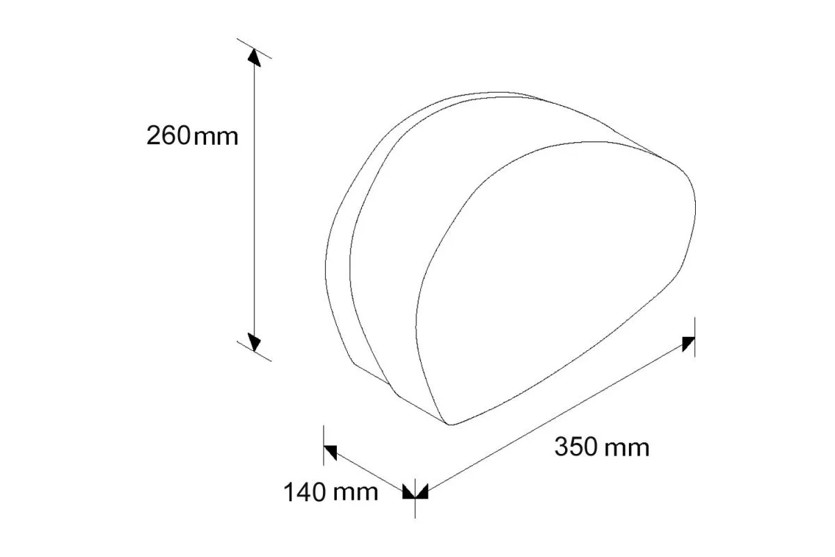 Pojemnik na papier toaletowy MERIDA MERCURY MAX. ŚR. 20 CM, UCHWYT NA RESZTKĘ ROLKI BMC201
