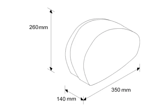 Pojemnik na papier toaletowy MERIDA MERCURY MAX. ŚR. 20 CM, UCHWYT NA RESZTKĘ ROLKI BMC201
