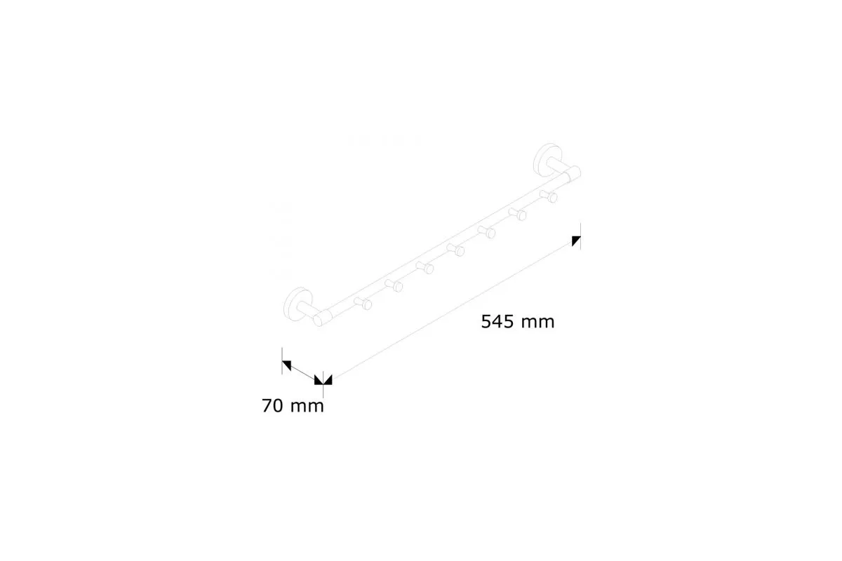 DRĄŻEK Z 7 ZAWIESZKAMI długość 500 mm Merida MHW04