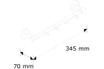 DRĄŻEK Z 4 ZAWIESZKAMI DŁUGOŚĆ 300MM Merida MHW05
