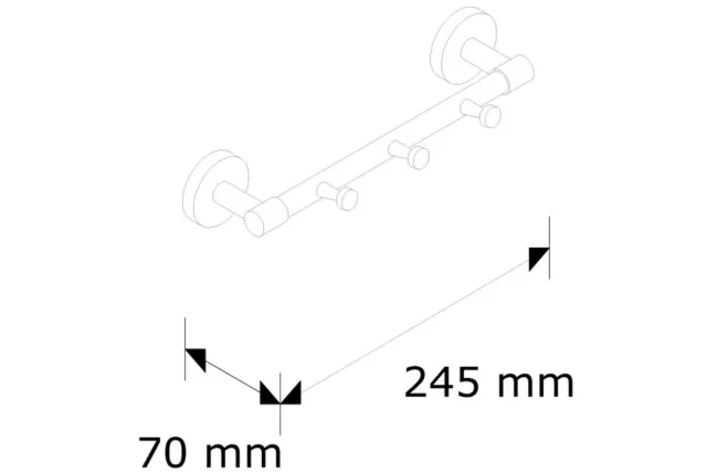 DRĄŻEK Z 3 ZAWIESZKAMI DŁUGOŚĆ 200MM MERIDA MHW06