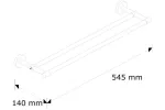 DRĄŻEK NA RĘCZNIKI PODWÓJNY długość 500 mm Merida MHW07