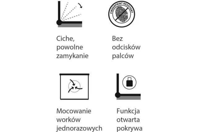 KOSZ PEDAŁOWY TOP SILENT LUNA, POJEMNOŚĆ 30 L, METALOWY, BIAŁY MERIDA KIB422