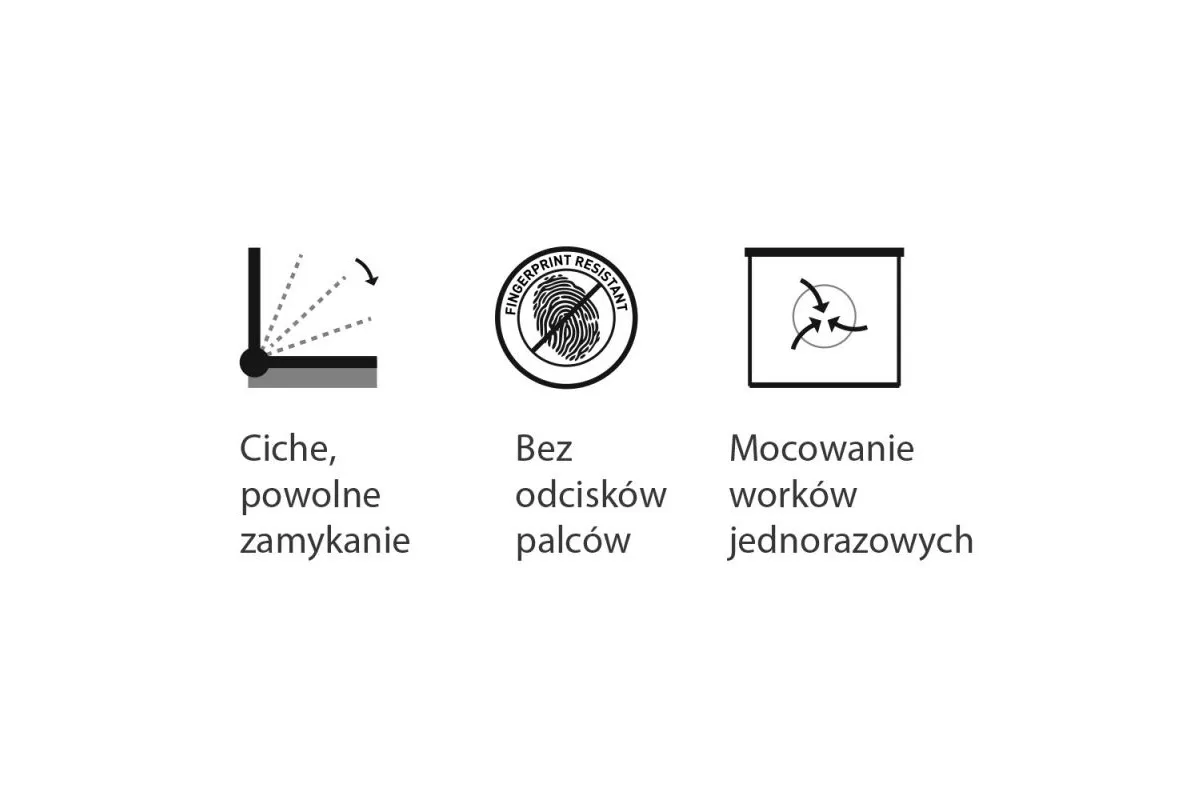 KOSZ PEDAŁOWY TOP SILENT LUNA, POJEMNOŚĆ 5 L, STAL MATOWA MERIDA KIM418