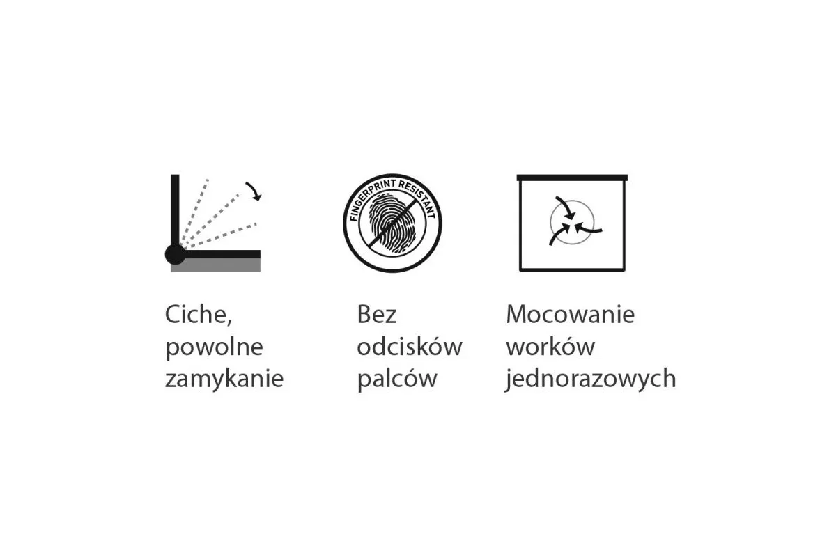 KOSZ PROSTOKĄTNY CUBE, POJEMNOŚĆ 12 L, STAL MATOWA MERIDA KIM426