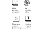 KOSZ PROSTOKĄTNY CUBE, POJEMNOŚĆ 30 L, STAL MATOWA Merida KIM423