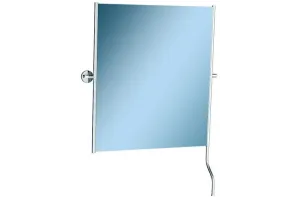 Lustro uchylne w oprawie chromowanej na metalowym stelażu Merida LU10B, wymiary 60 cm x 50 cm