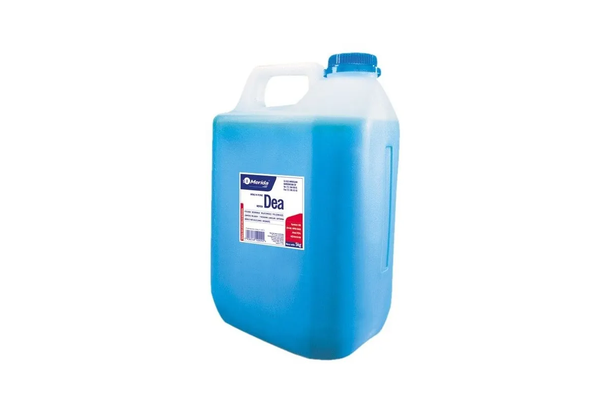 Mydło w płynie MERIDA DEA®, kanister 5 kg, niebieskie M2N