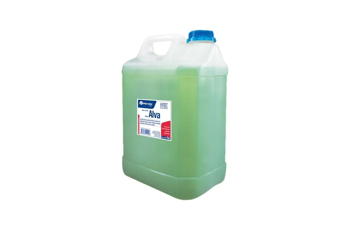 Mydło w płynie MERIDA ALVA®, kanister 5 kg, zielone M3Z