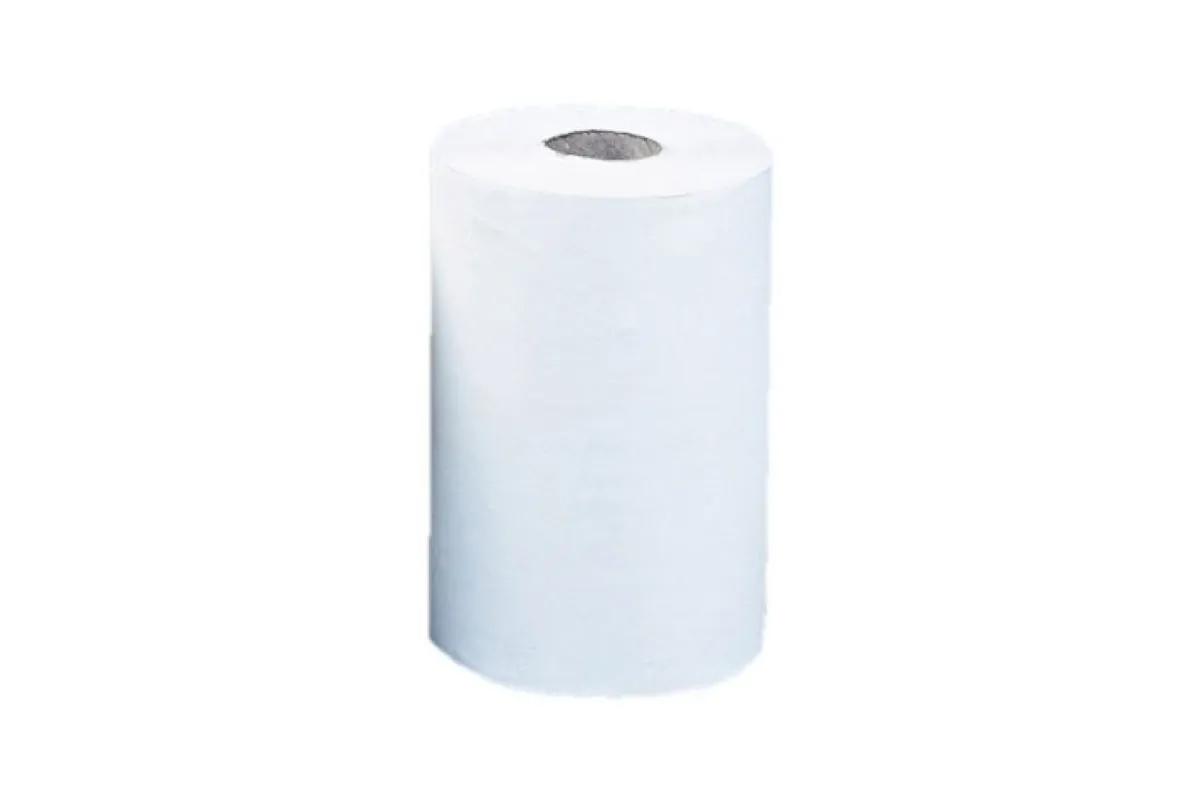 RĘCZNIK PAPIEROWY MERIDA OPTIMUM MINI, ŚR. 13,5 CM, DŁ. 60 M, DWUWARSTWOWY, BIAŁY, ZGRZEWKA 12 SZT. MERIDA ROB205