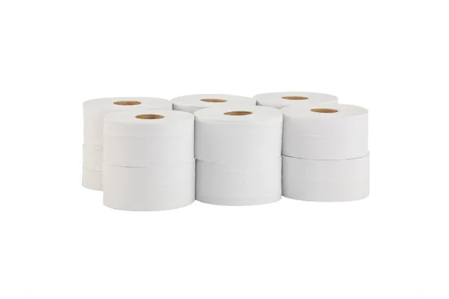 Papier toaletowy MERIDA KLASIK, zgrzewka 12 rolek, długości 220 m, ŚREDNICA 19 CM