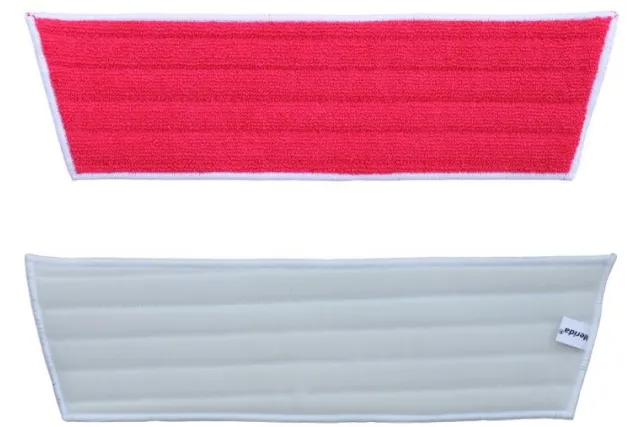 MOP ECONOMY Z MIKROFAZY CZERWONY 45/40 CM RZEPOWY DO STELAŻA HFF301 MERIDA SEP340