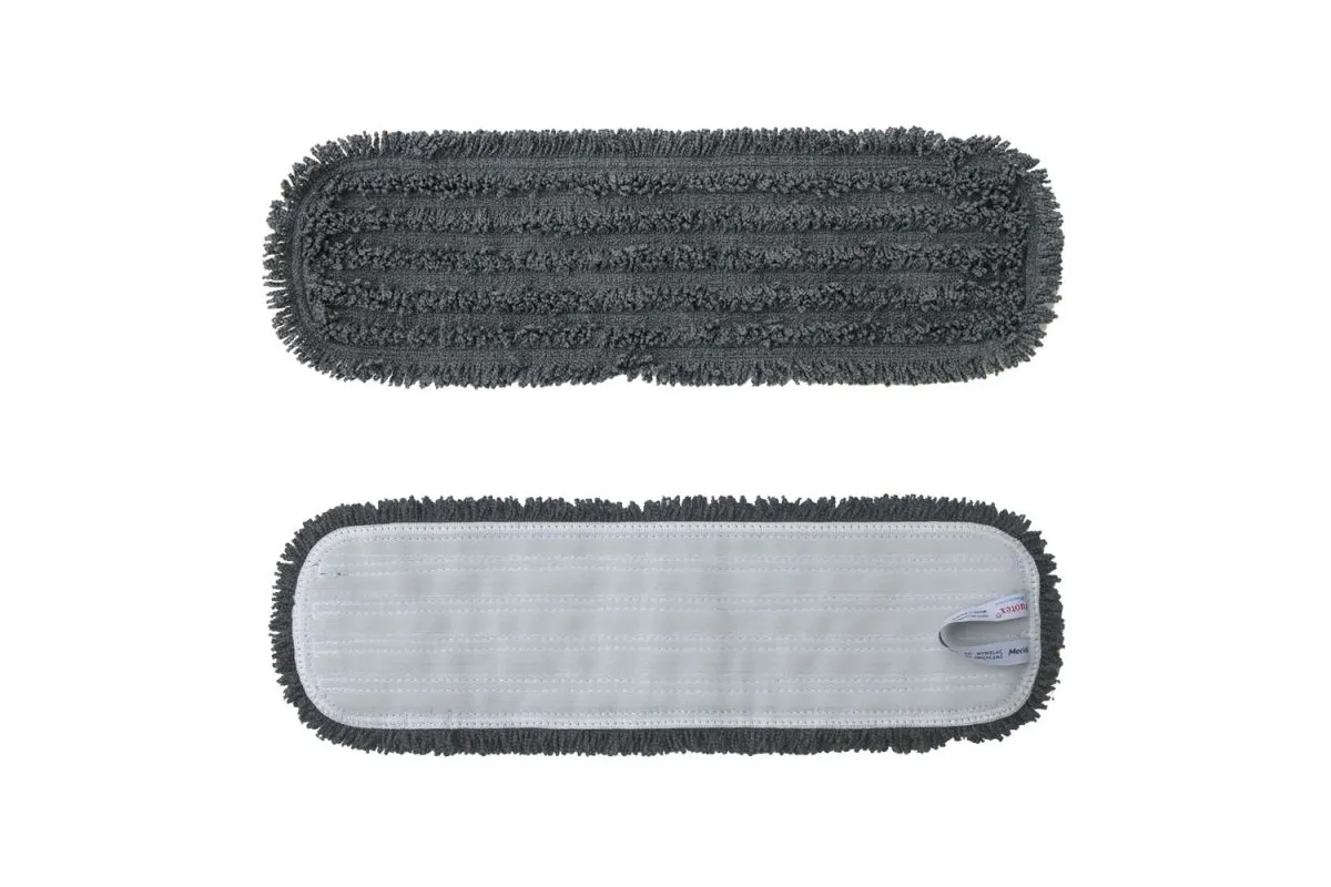 MOP Z RZEPEM STANDARD SZARY MIKROFAZA Z OBSZYCIEM, 47 CM MERIDA SKP340