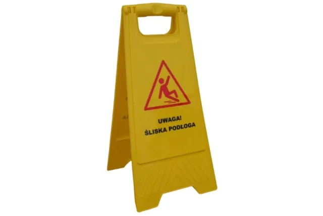 Tablica ostrzegawcza UWAGA ŚLISKA PODŁOGA MERIDA HFA001