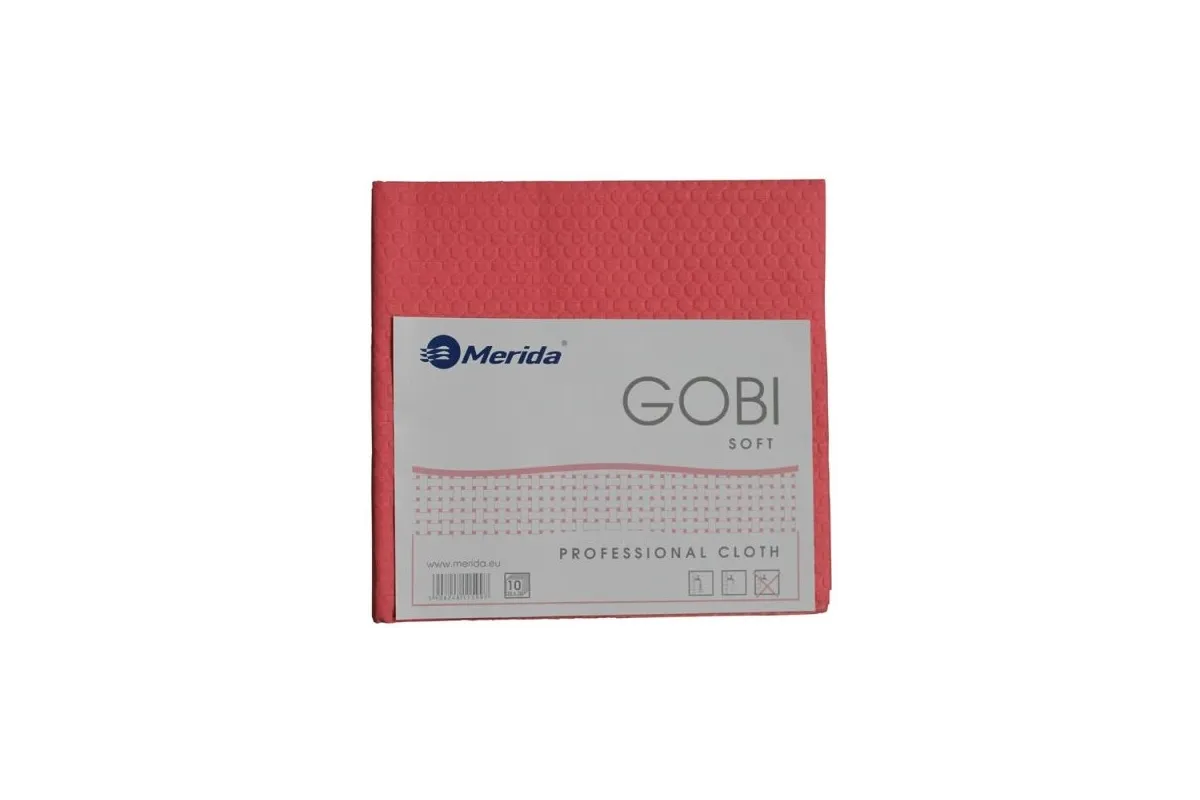 Ściereczki GOBI SOFT czerwone, opakowanie 10 sztuk Merida MS027