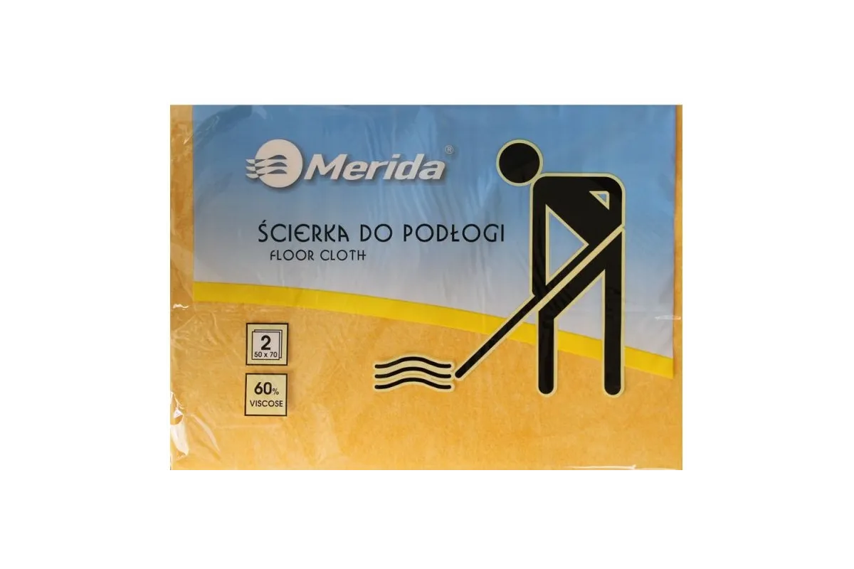 ŚCIERKA DO PODŁOGI WISKOZOWA 50X70 CM, PACZKA 2 SZT. MERIDA SRL005