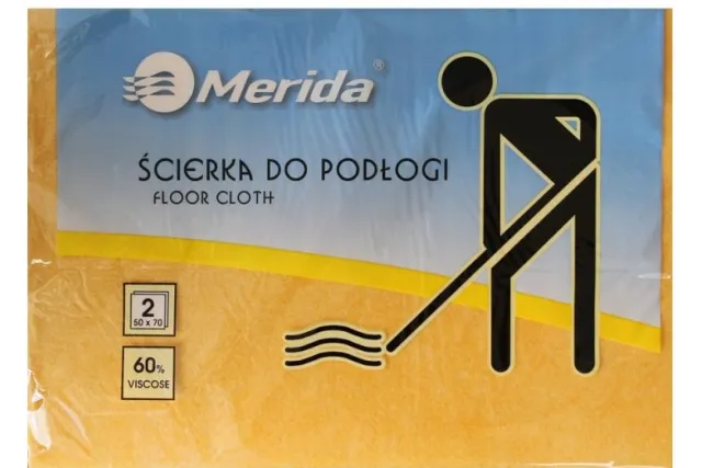 ŚCIERKA DO PODŁOGI WISKOZOWA 50X70 CM, PACZKA 2 SZT. MERIDA SRL005