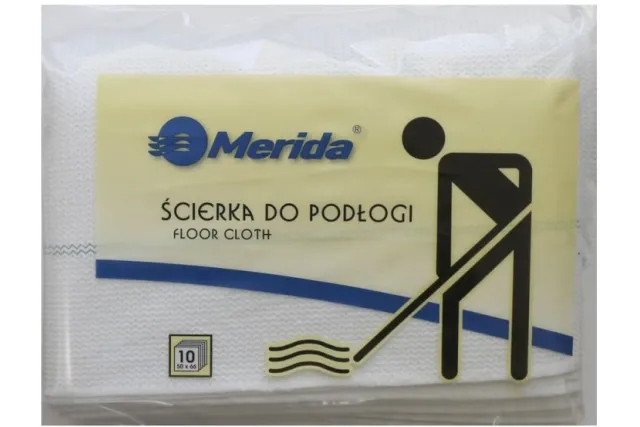 ŚCIERKA DO PODŁOGI BAWEŁNIANA BIAŁA 50 X 66CM MERIDA SRL006