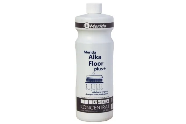 MERIDA ALKAFLOOR PLUS 1 L, ŚRODEK ALKALICZNY DO CZYSZCZENIA GRESU I PŁYTEK ANTYPOŚLIZGOWYCH MERIDA NMS112
