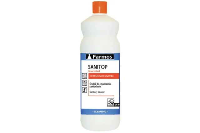 Sanitop - kwaśny preparat do bieżącej pielęgnacji urządzeń sanitarnych, butelka 1 l F603