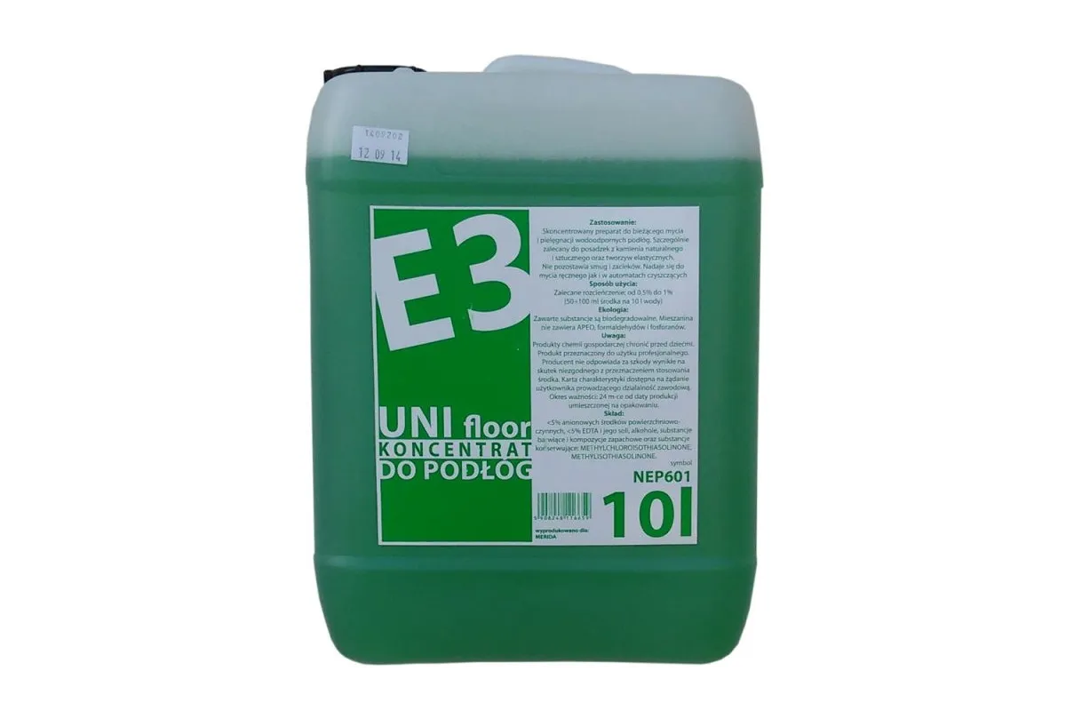 E3 UNI FLOOR do mycia i lekkiej konserwacji wszelkich twardych powierzchni podłogowych MERIDA NEP601