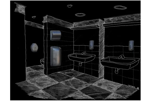 POJEMNIK NA PAPIER TOALETOWY W LISTKACH MERIDA UNIQUE GLAMOUR BLACK SPARK LINE BUH469