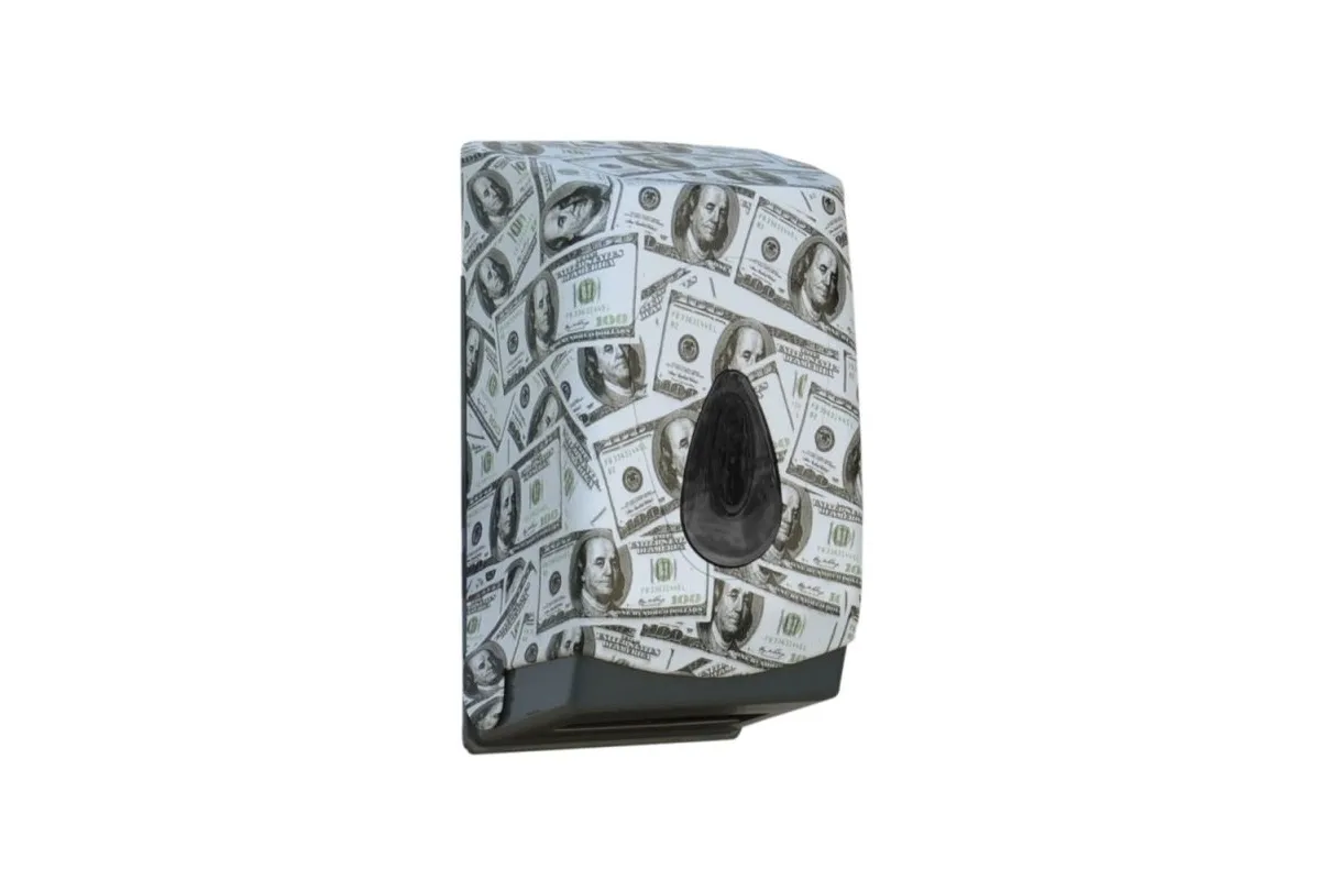POJEMNIK NA PAPIER TOALETOWY W LISTKACH MERIDA UNIQUE LAS VEGAS SPARK LINE BUH463