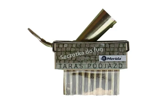 SZCZOTKA DO FUG Z METALOWYM WŁOSIEM I UCHWYTEM NA KIJ, TARAS, PODJAZD, DO UŻYTKU NA ZEWNĄTRZ HRD704