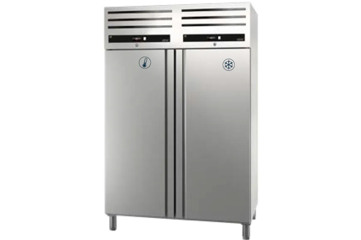SZAFA DWUTEMPERATUROWA CHŁODNICZO-MROŹNA DWUDRZWIOWA 1400L GN 2/1 ASBER GCPNZ-1402/2 GREEN LINE