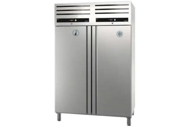 SZAFA DWUTEMPERATUROWA CHŁODNICZO-MROŹNA DWUDRZWIOWA 1400L GN 2/1 ASBER GCPNZ-1402/2 GREEN LINE