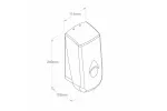 DOZOWNIK DCB101 MYDŁA W PŁYNIE MERIDA COMO O POJ. 800 ML, BIAŁY